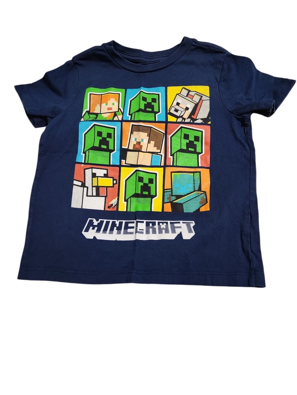 Minecraft Old Navy Graphic Tee with Colorful Character Grid